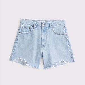 Abercrombie & Fitch Curve Love High Rise Dad Shorts